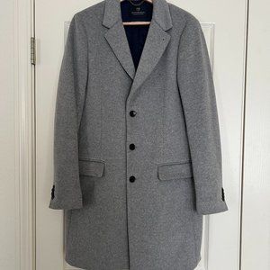 Mens wool blend coat